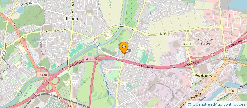 localisation de l'entreprise SARL PLANTAGO PAYSAGE  RIEDISHEIM