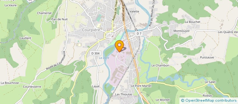localisation de l'entreprise SARL PLASTI MECA à COURPIERE