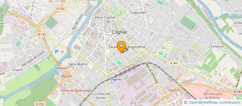 localisation de l'entreprise SARL PLASTOK à COGNAC
