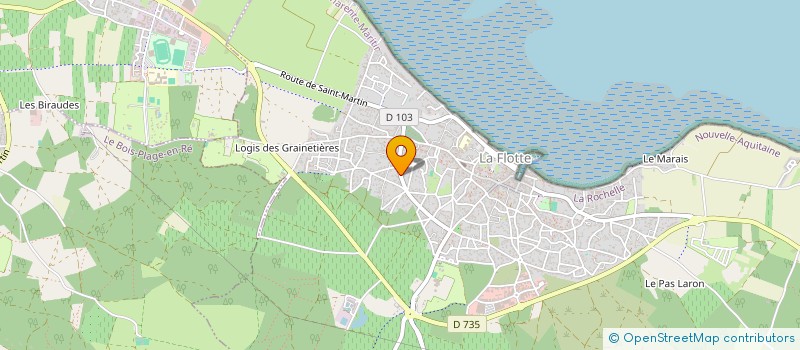 localisation de l'entreprise SARL PLATR'RE  LA FLOTTE