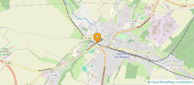 localisation de l'entreprise SARL PLATRERIE DU TERNOIS à SAINT-POL-SUR-TERNOISE