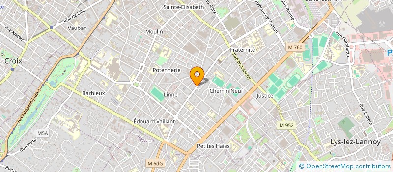 localisation de l'entreprise SARL PLATRERIE LESUR à ROUBAIX