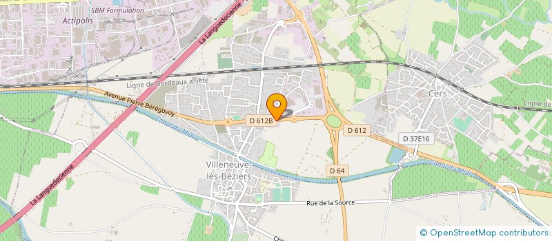 localisation de l'entreprise SARL PLEIN CIEL AUTO à BEZIERS