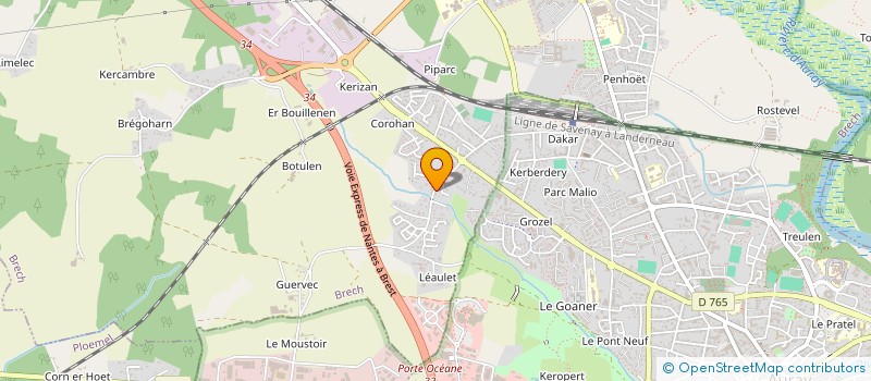 localisation de l'entreprise SARL PLEINE CAMPAGNE  BRECH