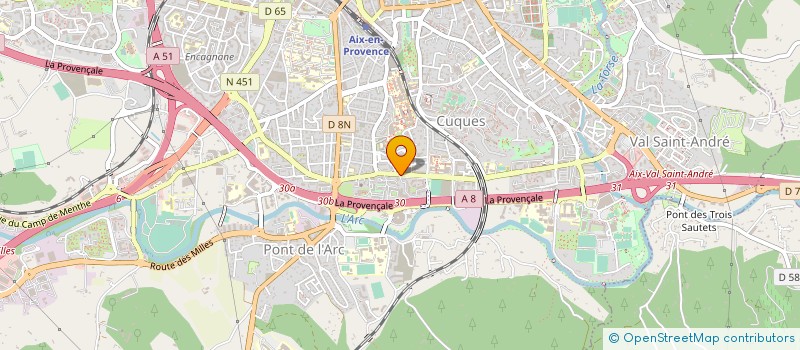 localisation de l'entreprise SARL  PLEINE FORME TEXTILE  AIX-EN-PROVENCE