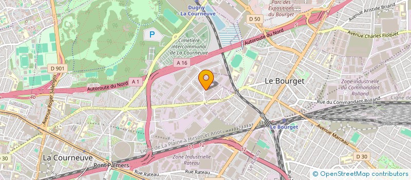 localisation de l'entreprise SARL PLM à LA COURNEUVE