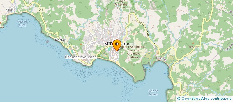 localisation de l'entreprise SARL PLOMBERIE GARANTIE à M'TSANGAMOUJI