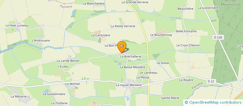 localisation de l'entreprise SARL PLOTEAU OLIVIER  PANNECE