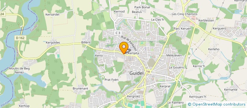 localisation de l'entreprise SARL PLURIEL COIFFURE  GUIDEL