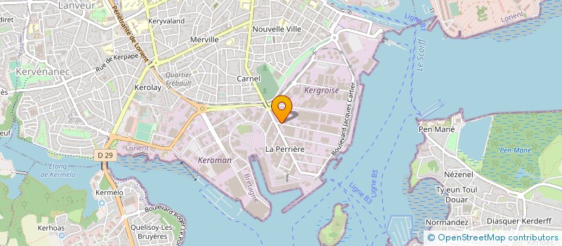 localisation de l'entreprise SARL PLURIELLE COMMUNICATION à LORIENT