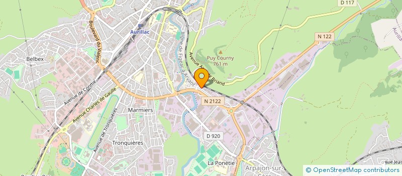 localisation de l'entreprise SARL PMC à AURILLAC