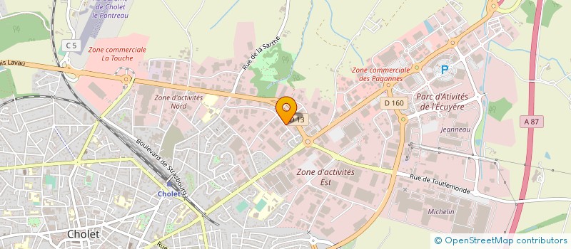 localisation de l'entreprise SARL PME CONSEIL  CHOLET