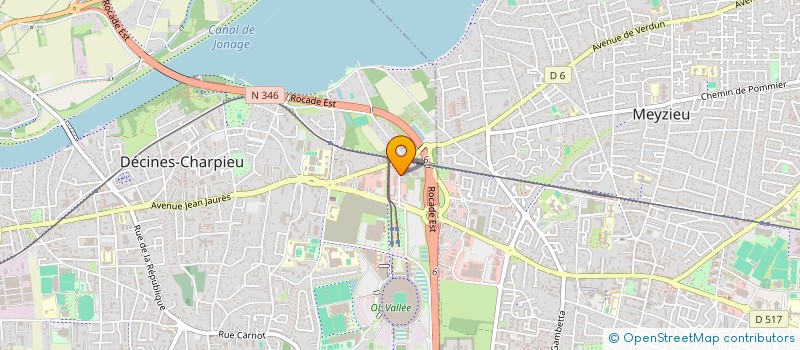 localisation de l'entreprise SARL PMH  DECINES CHARPIEU