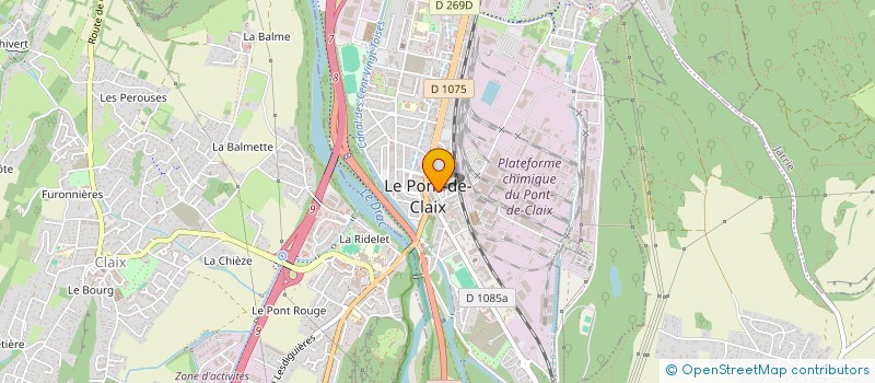 localisation de l'entreprise SARL PMM PNEUS  LE PONT-DE-CLAIX