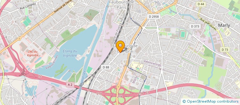localisation de l'entreprise SARL PNEUMOBILE à VALENCIENNES