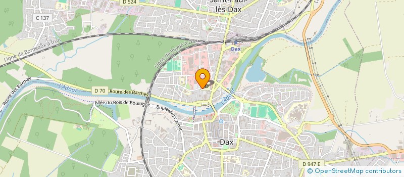 localisation de l'entreprise SARL PNEUS LANDAIS à DAX