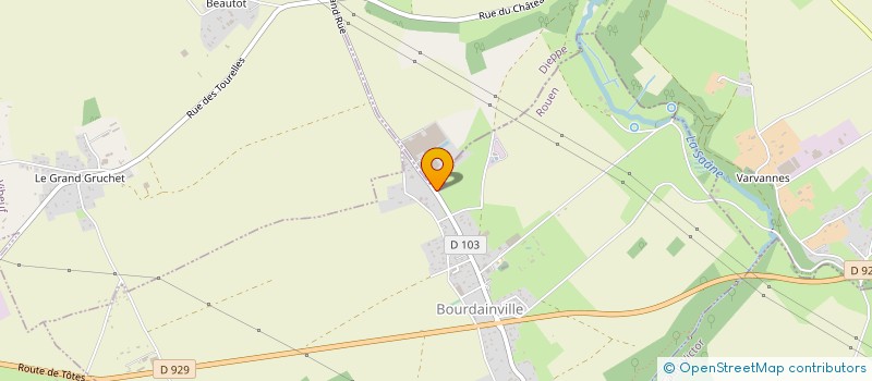 localisation de l'entreprise SARL PNEUS LATTELAIS  BOURDAINVILLE