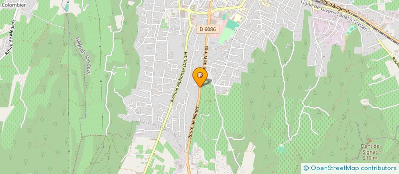 localisation de l'entreprise SARL PNEUS PLUS à BAGNOLS-SUR-CEZE