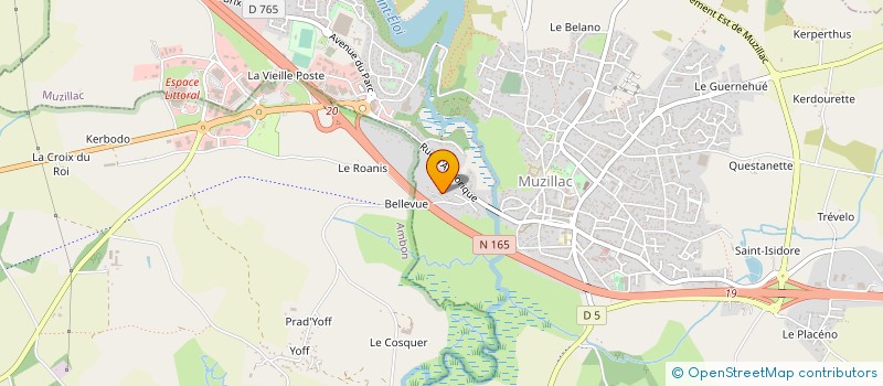 localisation de l'entreprise SARL POCREAU ARNAUD  MUZILLAC