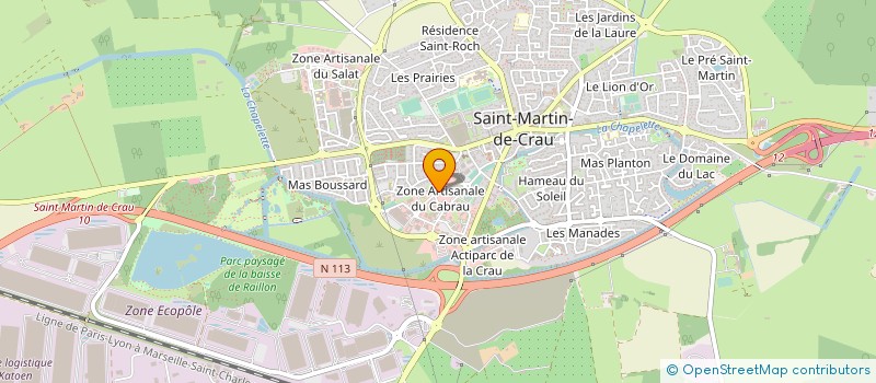 localisation de l'entreprise SARL PODO ORTHESE DE LA CRAU à SAINT-MARTIN-DE-CRAU