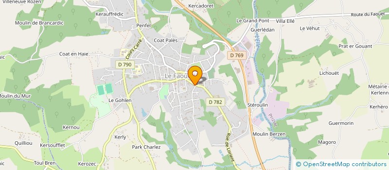 localisation de l'entreprise SARL POHER à LE FAOUET