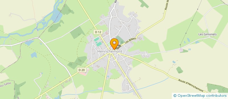 localisation de l'entreprise SARL POINSOT POTIER HOTELLERIE RESTAURATION  HENRICHEMONT