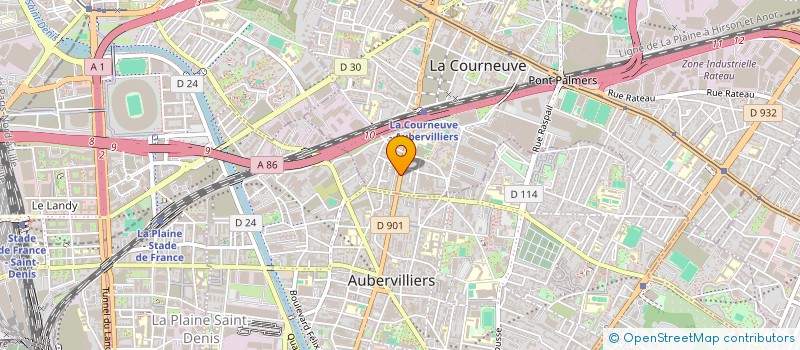 localisation de l'entreprise SARL POINT 5 à LA COURNEUVE
