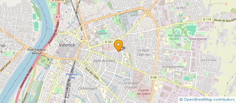 localisation de l'entreprise SARL POINVAL  VALENCE