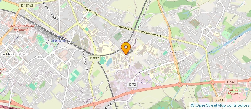 localisation de l'entreprise SARL POIRIEZ RF à BETHUNE