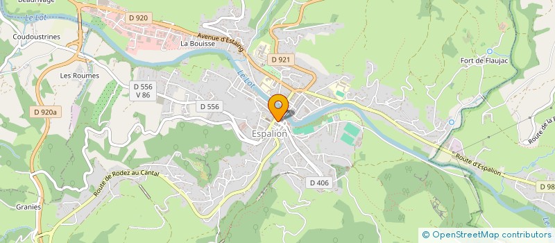 localisation de l'entreprise SARL POISSONNERIE FIXES  ESPALION