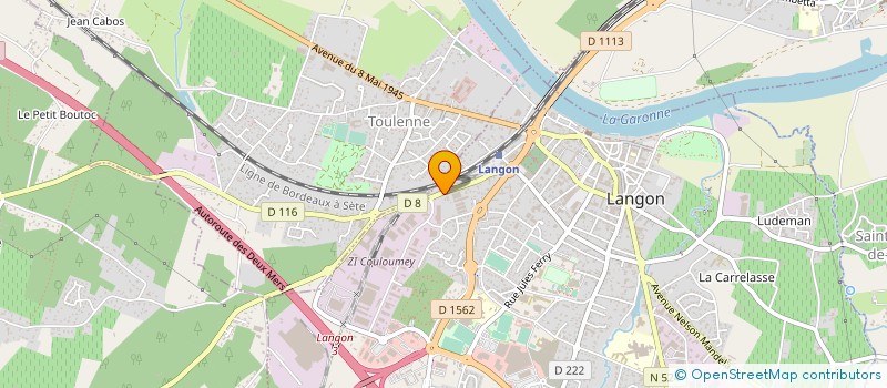 localisation de l'entreprise SARL POISSONNERIE LABROUSSE à LANGON