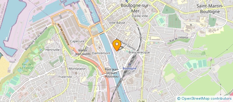 localisation de l'entreprise SARL POISSONNERIE LEBECQ à BOULOGNE-SUR-MER