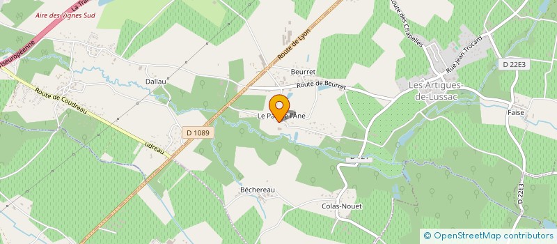 localisation de l'entreprise SARL POISSONNERIE LIBOURNAISE à LES ARTIGUES-DE-LUSSAC