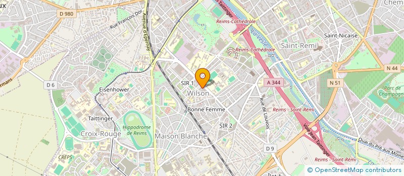 localisation de l'entreprise SARL POISSONNERIE MOZART à REIMS