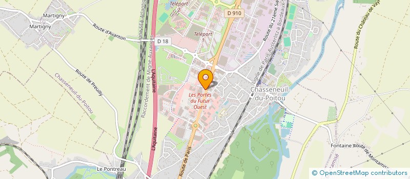 localisation de l'entreprise SARL POITEVINE D'AMEUBLEMENT à CHASSENEUIL-DU-POITOU