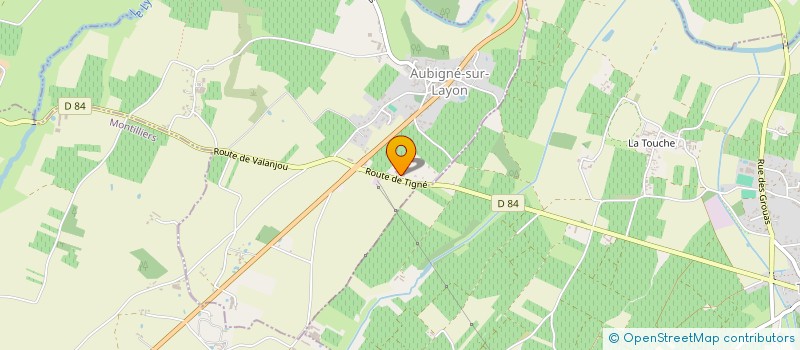 localisation de l'entreprise SARL POITOU CARRELAGES  AUBIGNE-SUR-LAYON