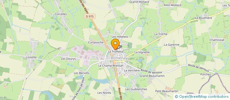 localisation de l'entreprise SARL POLY DIFFUSION à ROMENAY