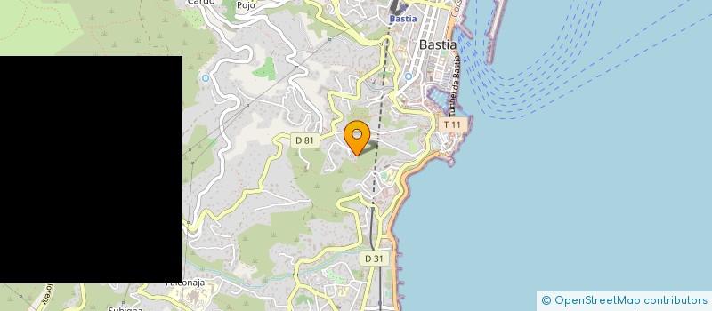 localisation de l'entreprise SARL POLYACT à BASTIA