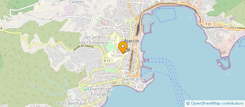 localisation de l'entreprise SARL POLYCLINIQUE GUGLIELMI à AJACCIO