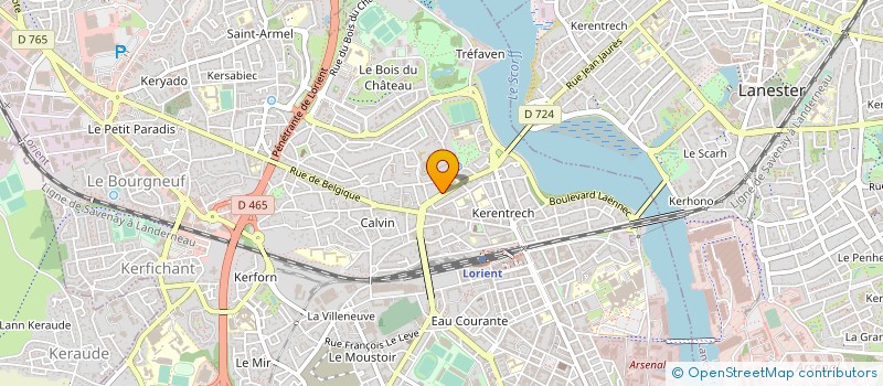 localisation de l'entreprise SARL POLYRAVAL  LORIENT