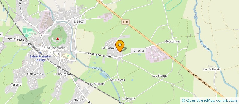 localisation de l'entreprise SARL POMMIER  SAINT-ROMAIN-LE-PUY