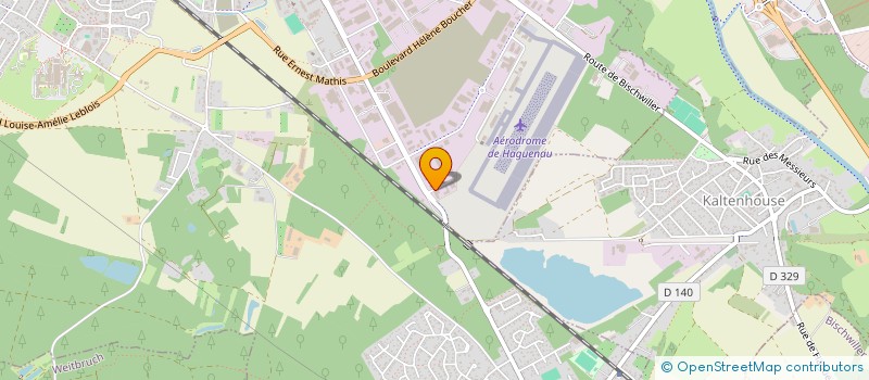 localisation de l'entreprise SARL POMPES FUNEBRES 2M  HAGUENAU