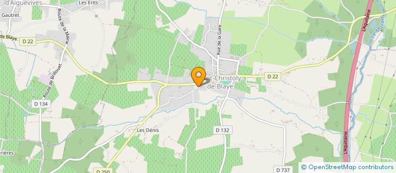 localisation de l'entreprise SARL POMPES FUNEBRES BEAU ET FILS  SAINT-CHRISTOLY-DE-BLAYE