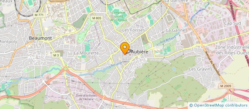 localisation de l'entreprise SARL POMPES FUNEBRES DES DOMES à AUBIERE