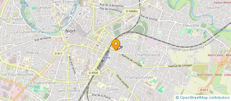 localisation de l'entreprise SARL POMPES FUNEBRES DOMINIQUE LORET à NIORT