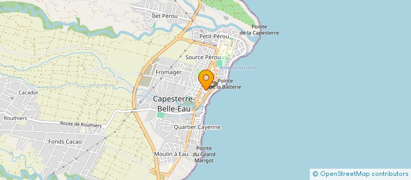 localisation de l'entreprise SARL POMPES FUNEBRES DOUGLAS à CAPESTERRE-BELLE-EAU