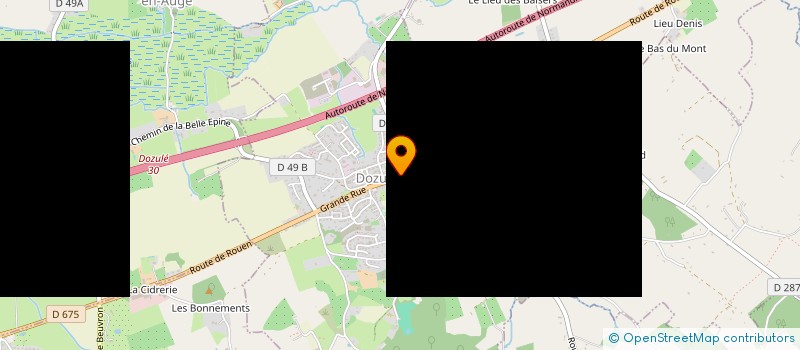 localisation de l'entreprise SARL POMPES FUNEBRES DU PAYS D'AUGE à DOZULE