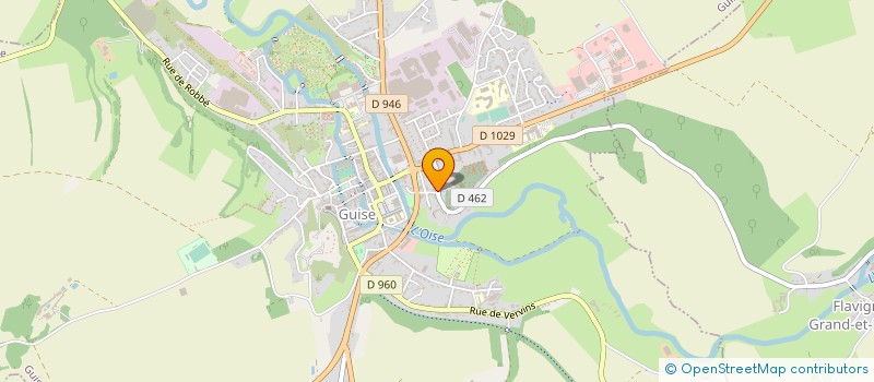 localisation de l'entreprise SARL POMPES FUNEBRES MARBRERIE SAINT MEDARD à GUISE