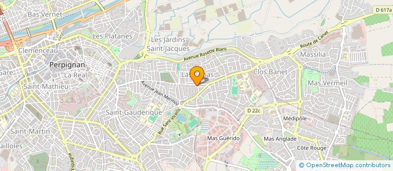 localisation de l'entreprise SARL POMPES FUNEBRES PERPIGNANAISES à PERPIGNAN