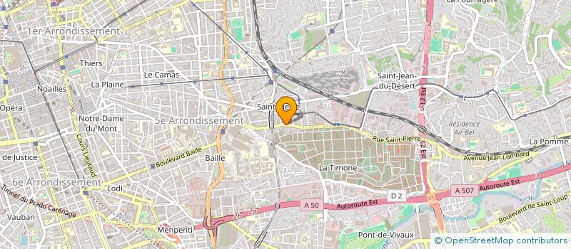 localisation de l'entreprise SARL POMPES FUNEBRES REGIONALES à MARSEILLE